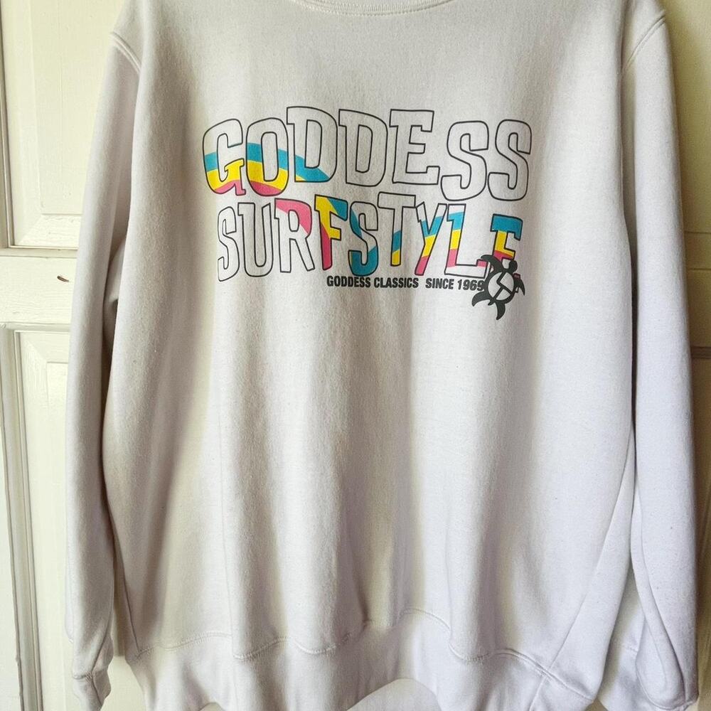 Vintage Goddess Surf Style Sweatshirt (L)